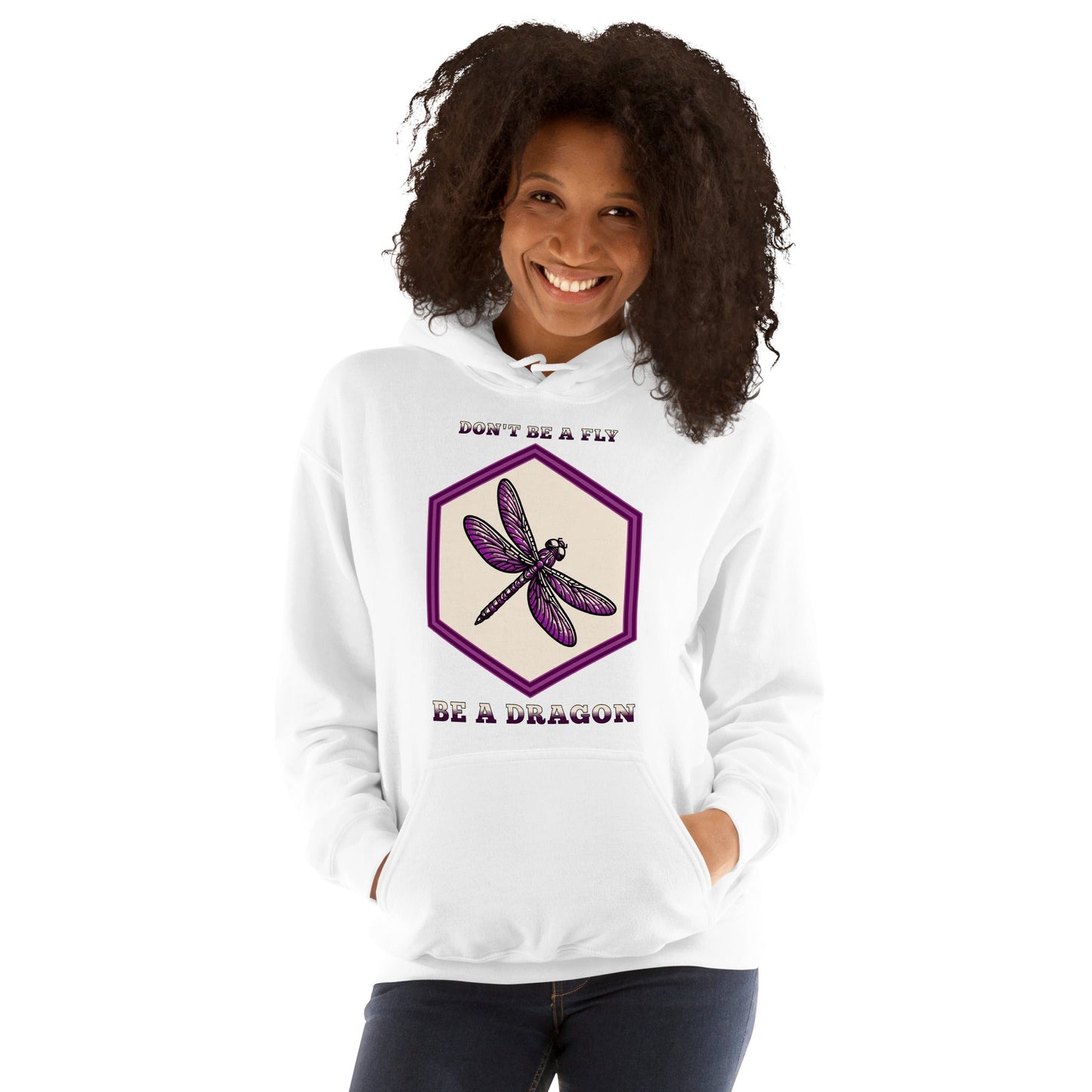 Don't Be A Fly Be A Dragon Women's (Unisex) Hoodie - Hoodies - Discovery Co.