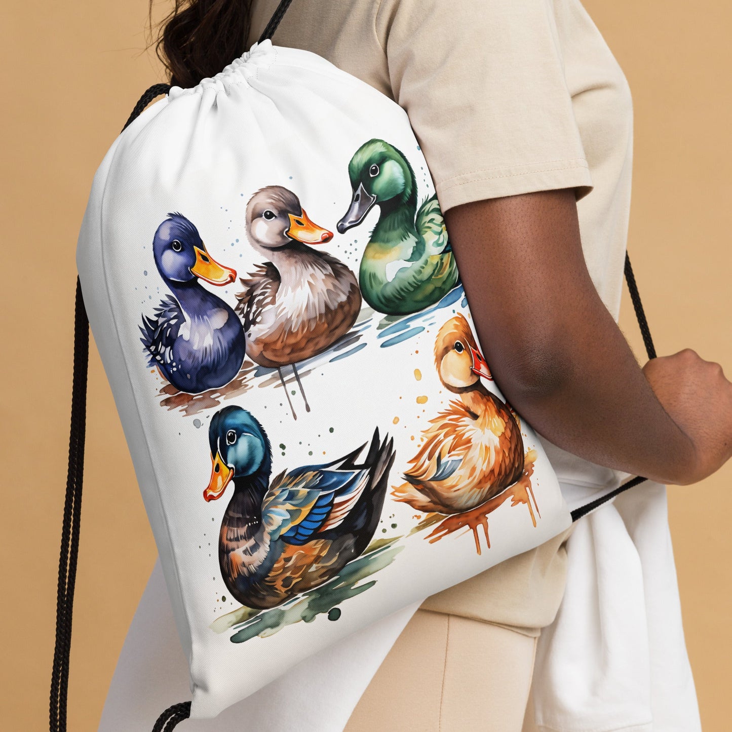 Ducks Drawstring Bag - Drawstring Bag - Discovery Co.