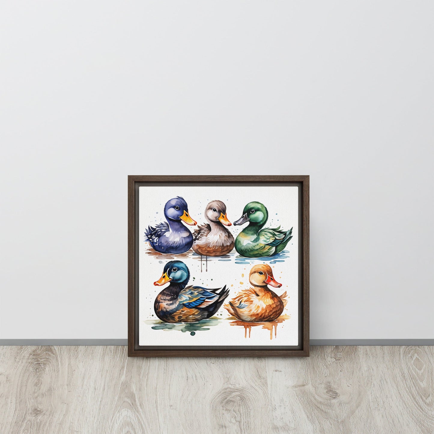 Ducks Framed Canvas - Canvas Prints - Discovery Co.