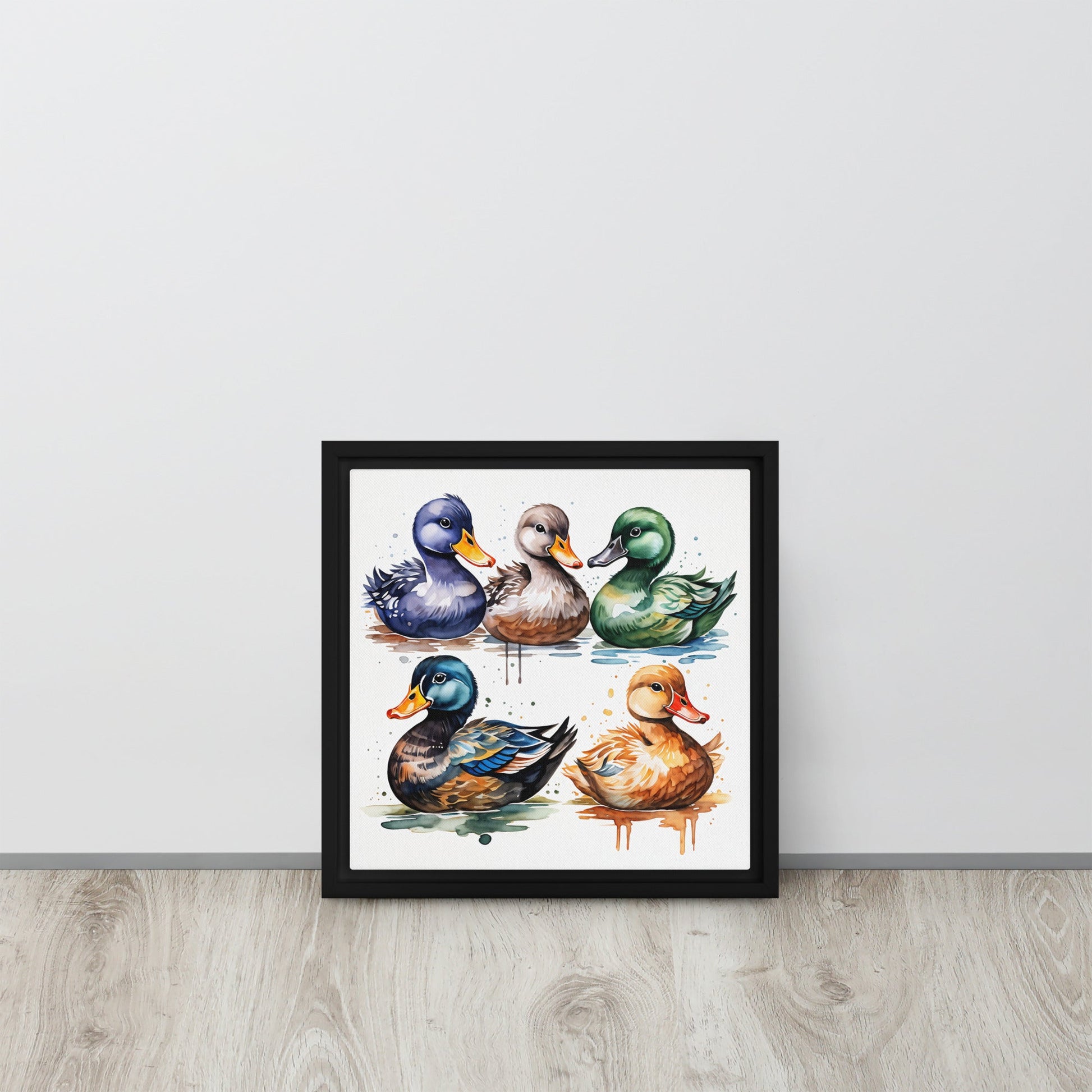 Ducks Framed Canvas - Canvas Prints - Discovery Co.