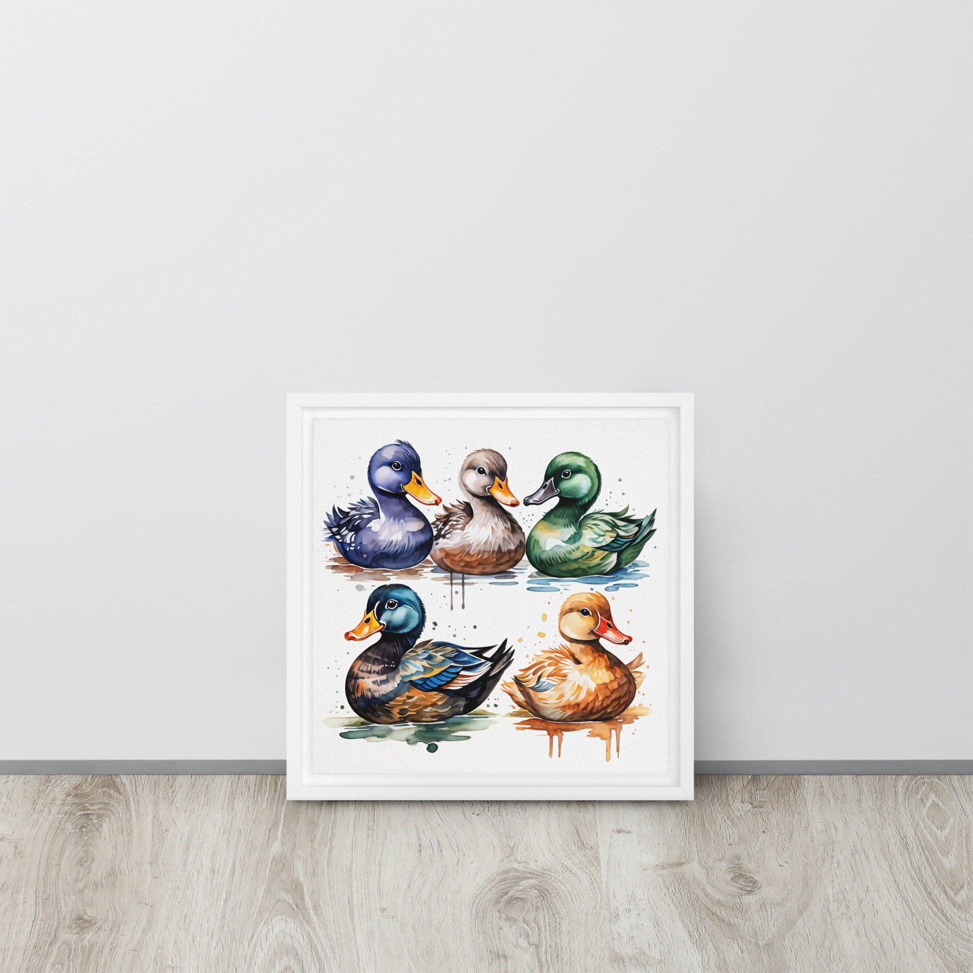 Ducks Framed Canvas - Canvas Prints - Discovery Co.