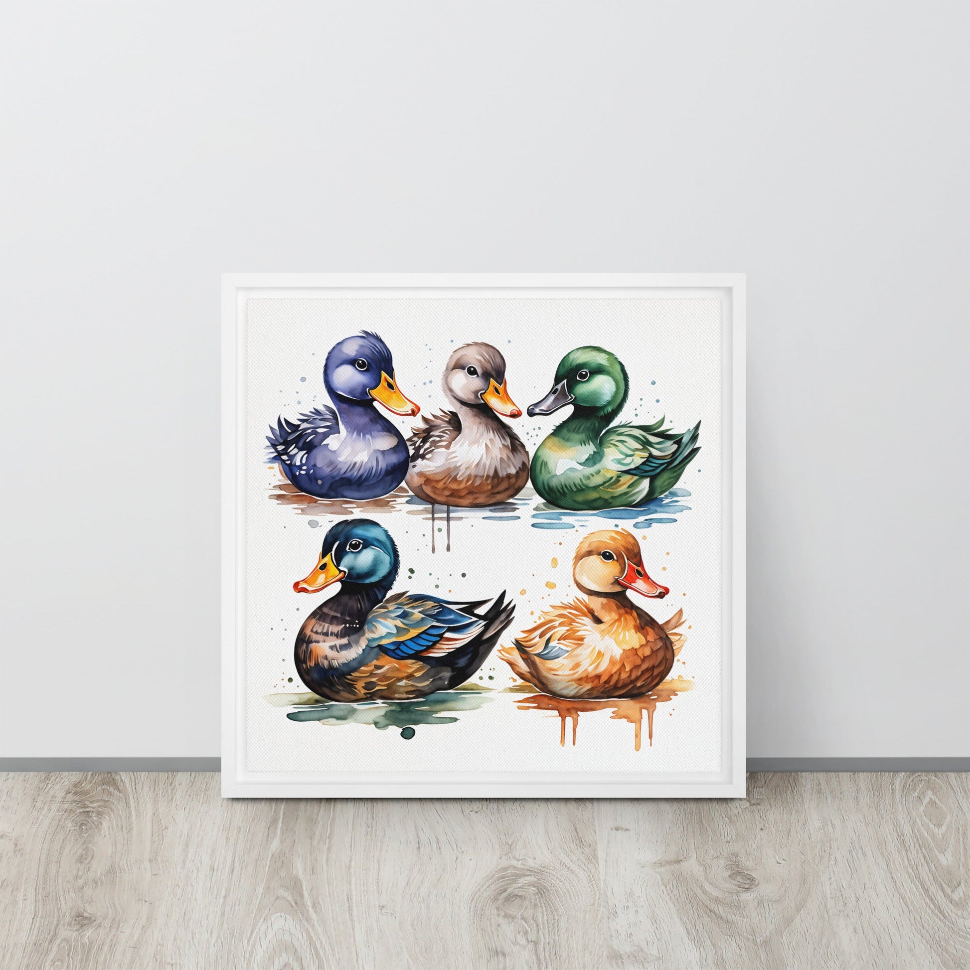 Ducks Framed Canvas - Canvas Prints - Discovery Co.