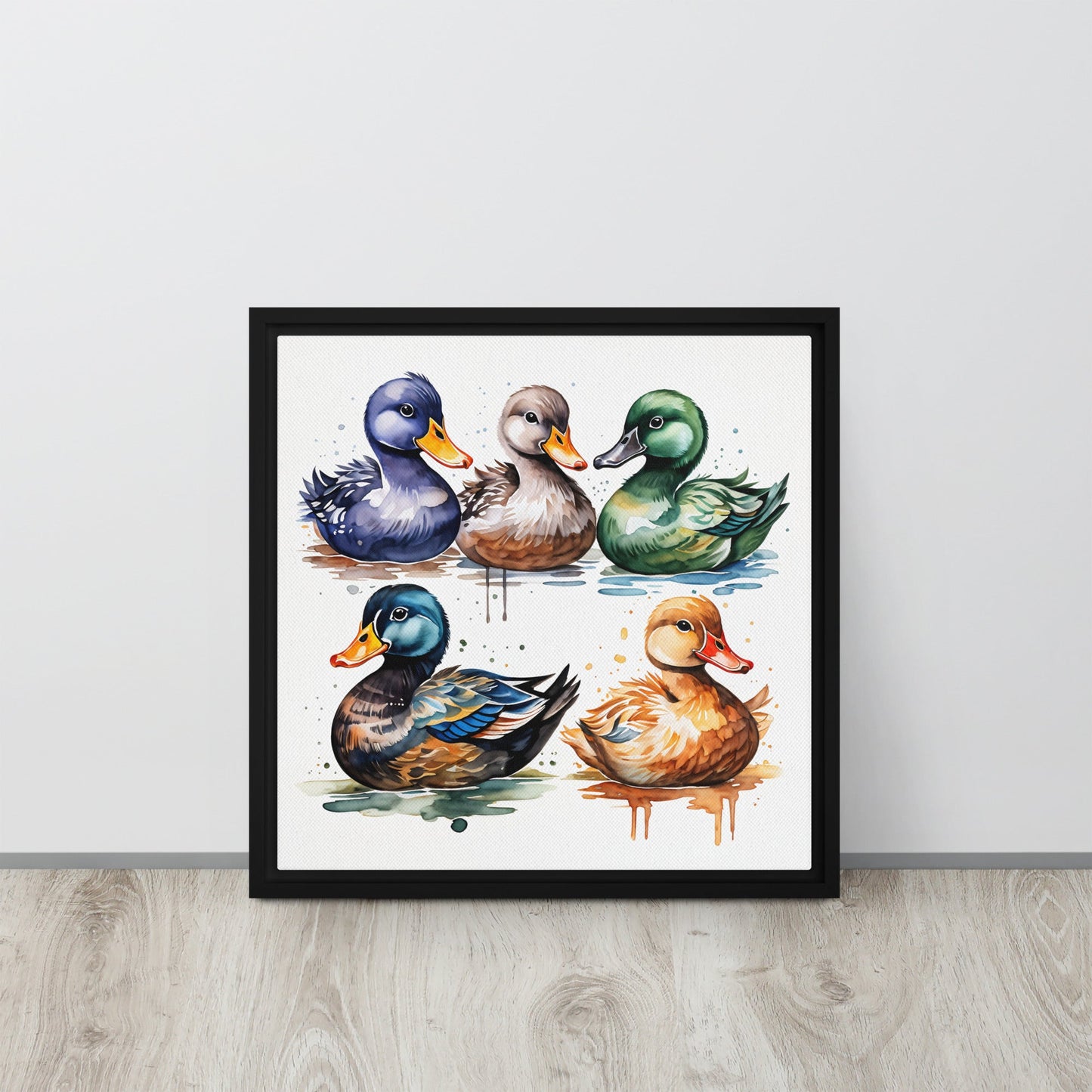 Ducks Framed Canvas - Canvas Prints - Discovery Co.