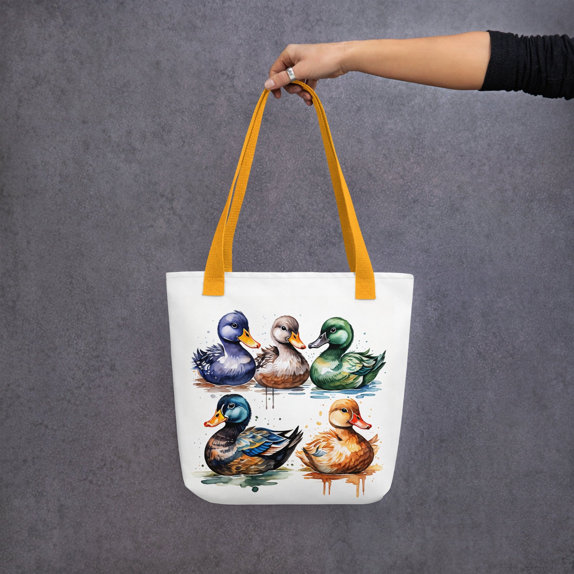 Ducks Watercolor Art Tote Bag - Tote Bags - Discovery Co.