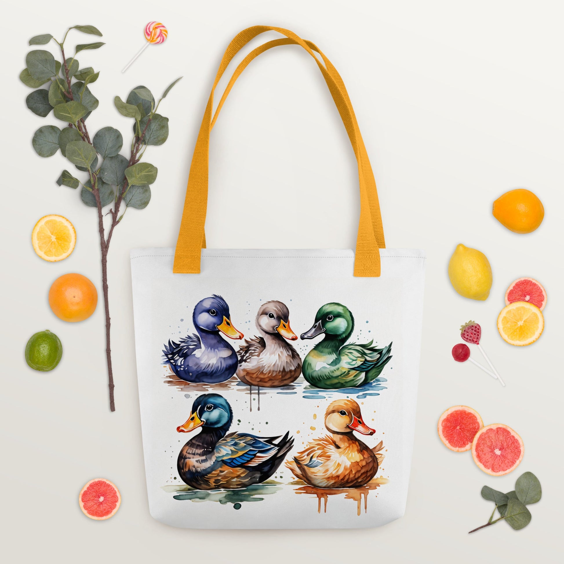 Ducks Watercolor Art Tote Bag - Tote Bags - Discovery Co.