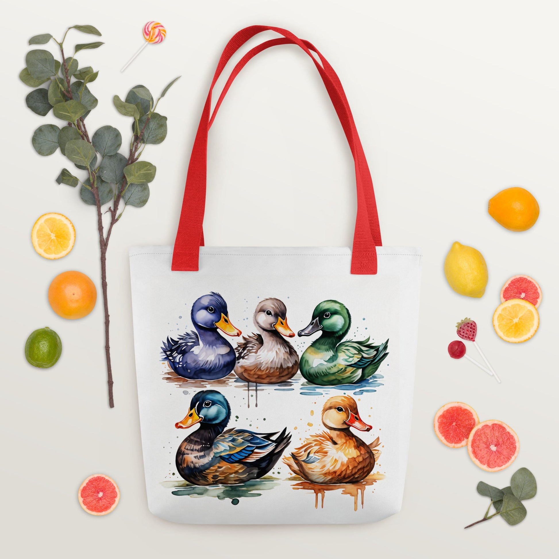Ducks Watercolor Art Tote Bag - Tote Bags - Discovery Co.