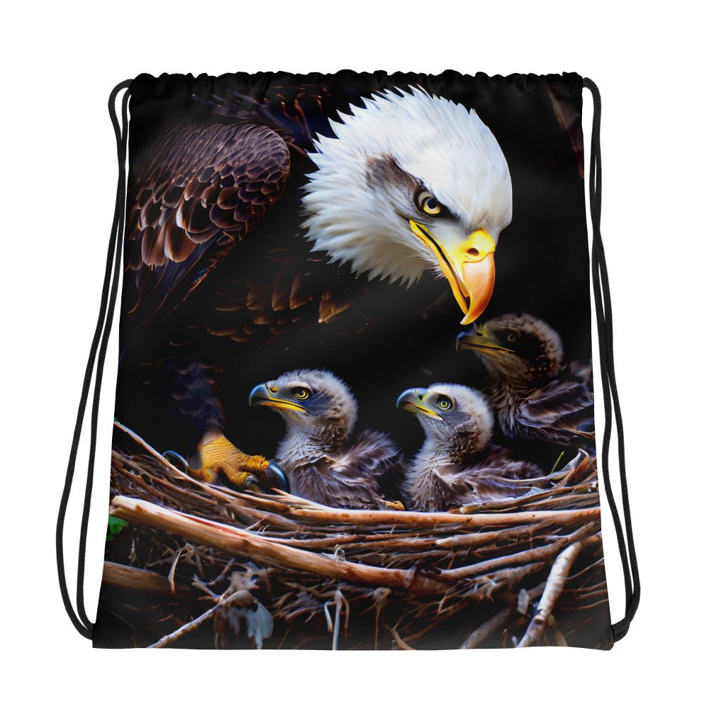 Eagle Drawstring Bag - Drawstring Bag - Discovery Co.