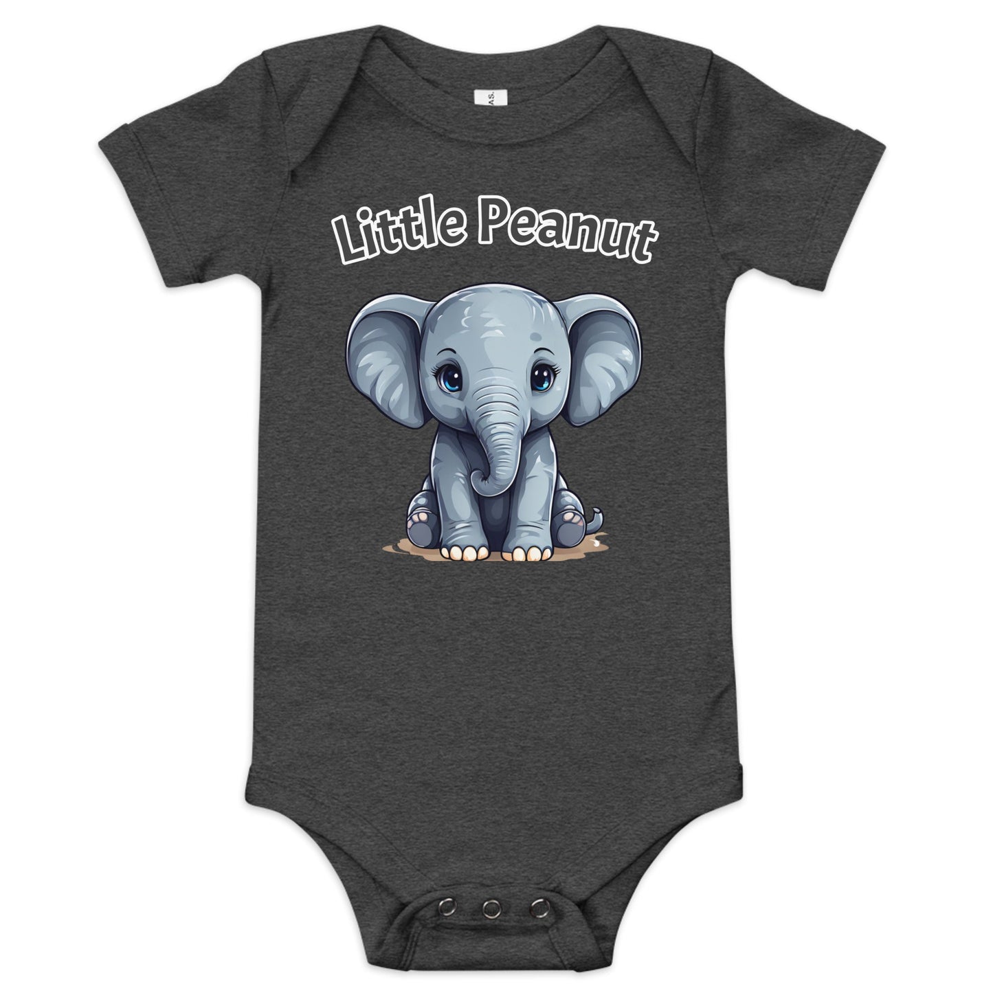 Elephant "Little Peanut" Baby Short Sleeve One Piece - Baby & Toddler Apparel - Discovery Co.