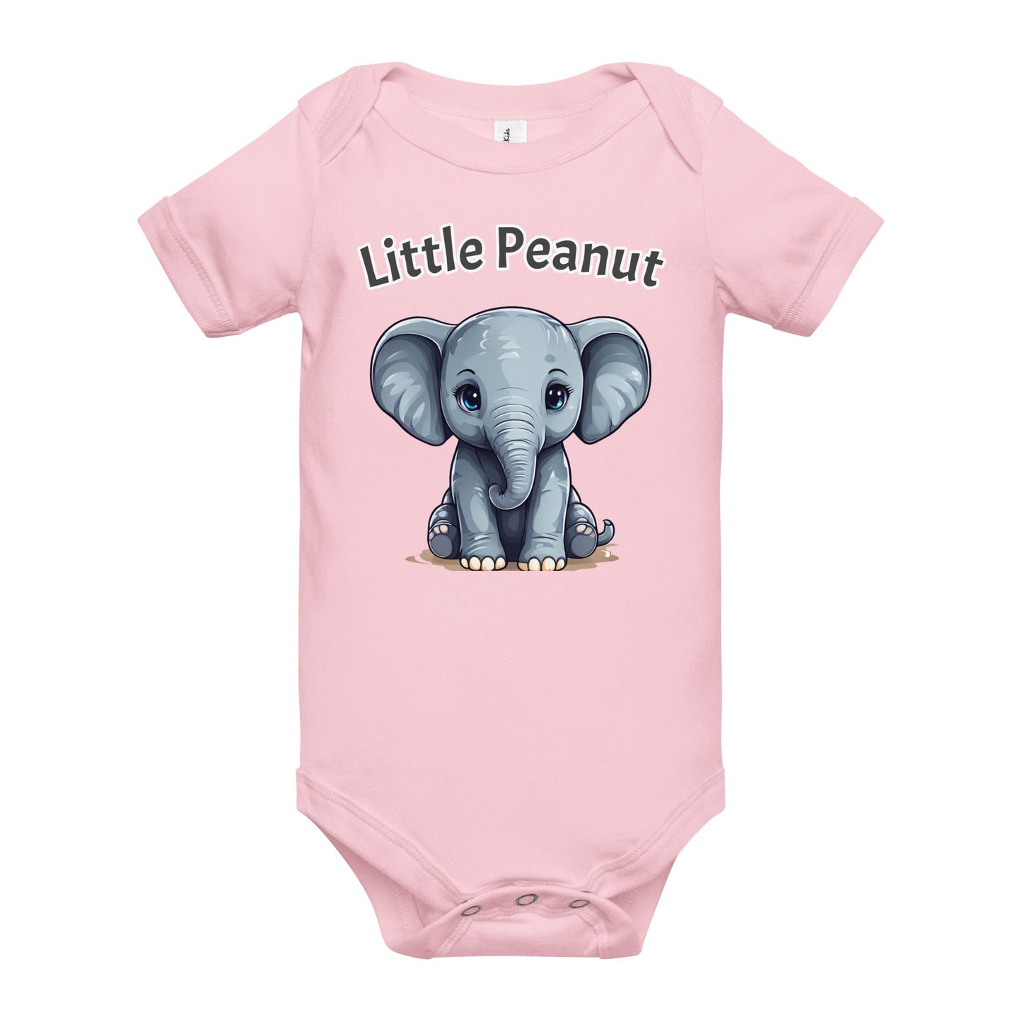 Elephant "Little Peanut" Baby Short Sleeve One Piece - Baby & Toddler Apparel - Discovery Co.