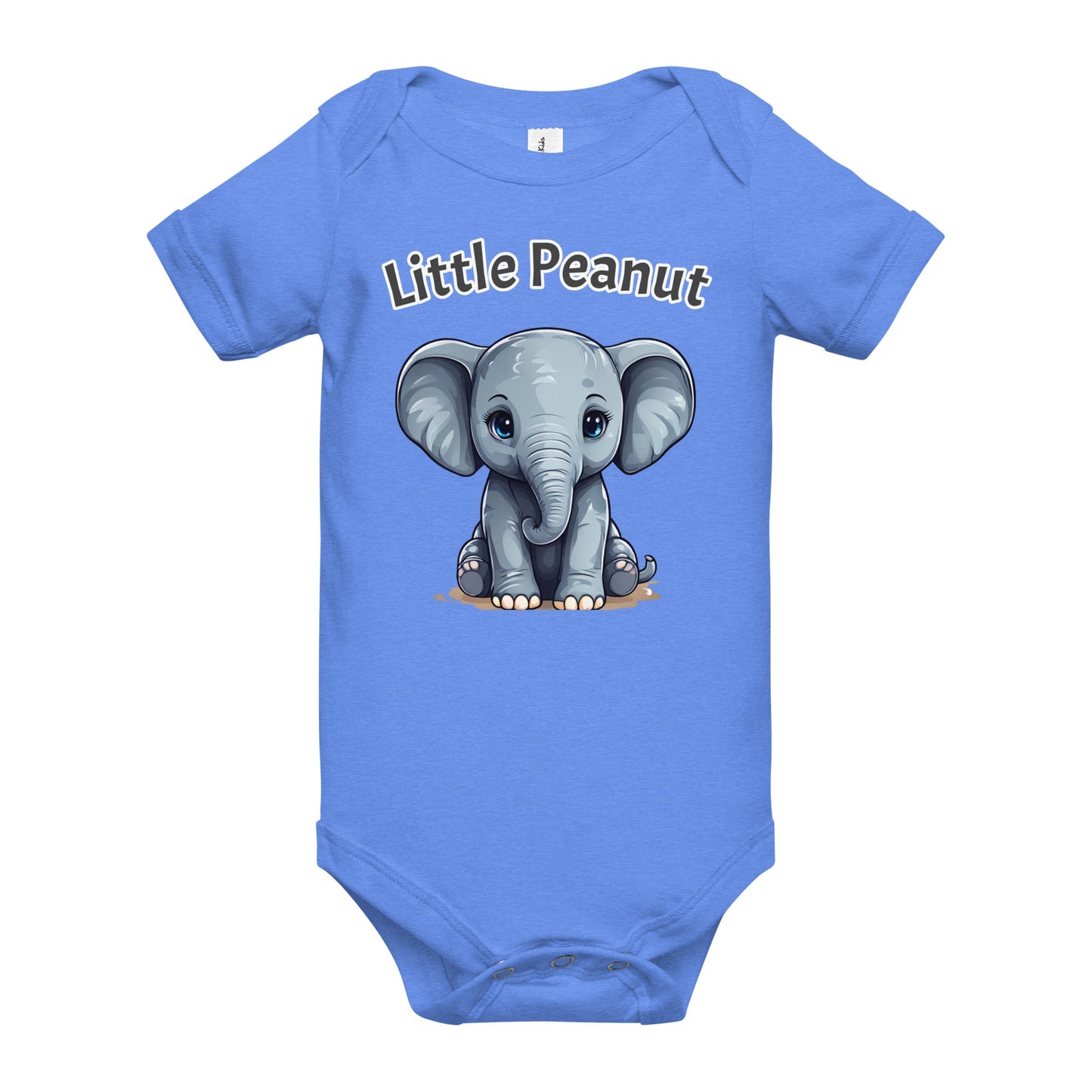 Elephant "Little Peanut" Baby Short Sleeve One Piece - Baby & Toddler Apparel - Discovery Co.