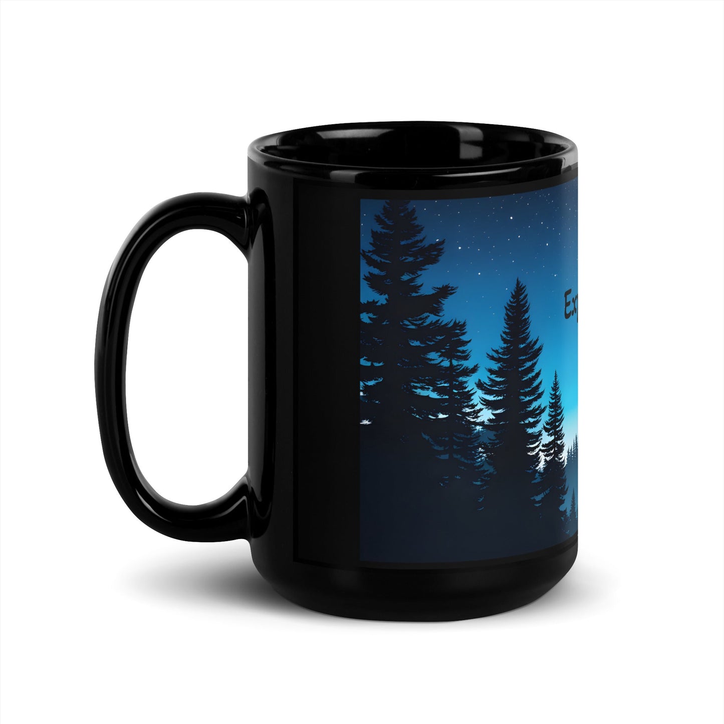 Explore More Black Glossy Mug (11 oz, 15 oz) - Mugs - Discovery Co.