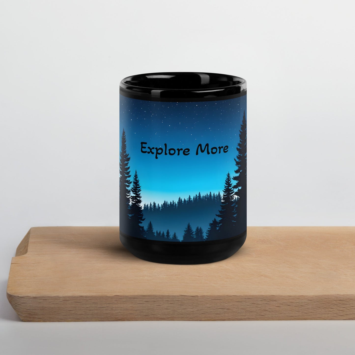 Explore More Black Glossy Mug (11 oz, 15 oz) - Mugs - Discovery Co.