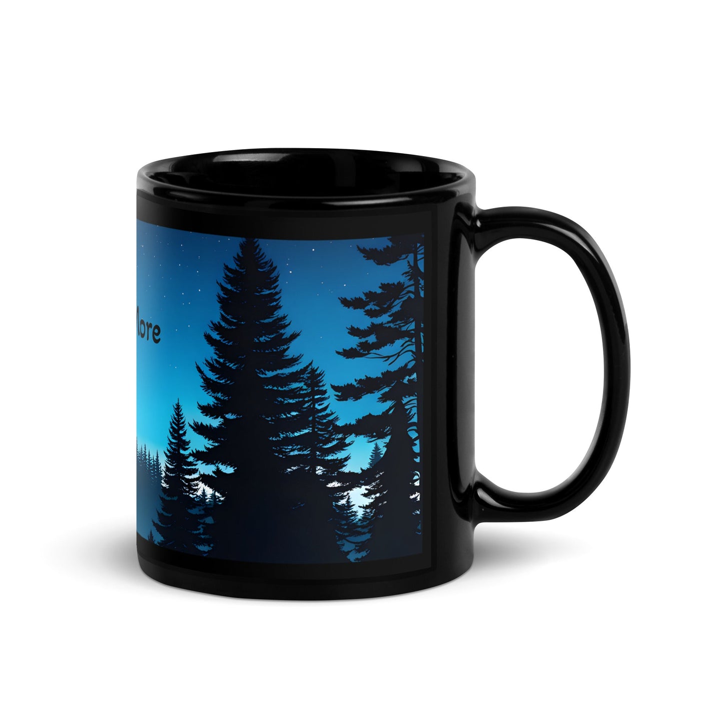 Explore More Black Glossy Mug (11 oz, 15 oz) - Mugs - Discovery Co.