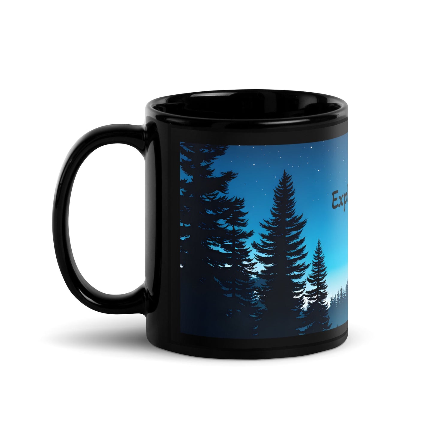 Explore More Black Glossy Mug (11 oz, 15 oz) - Mugs - Discovery Co.