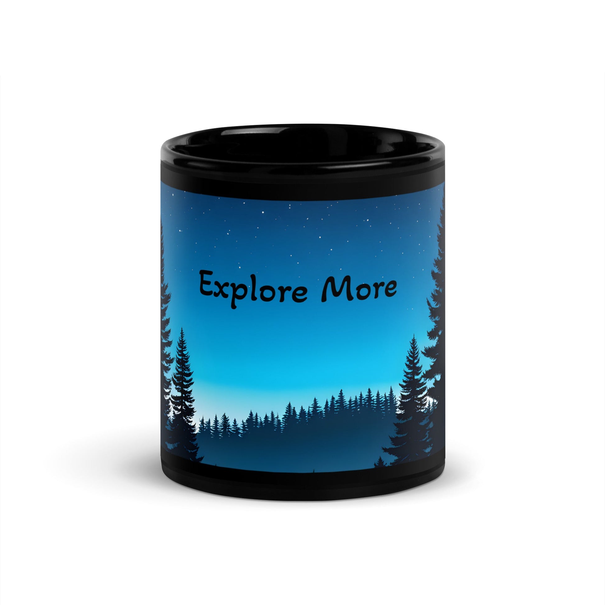 Explore More Black Glossy Mug (11 oz, 15 oz) - Mugs - Discovery Co.