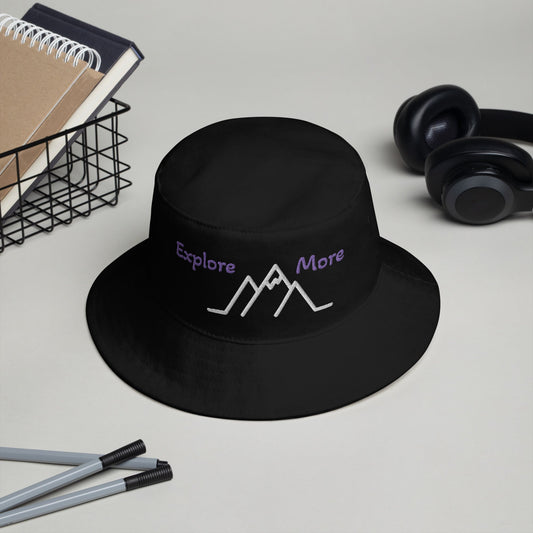 Explore More With Mountains Bucket Hat - Hats - Discovery Co.