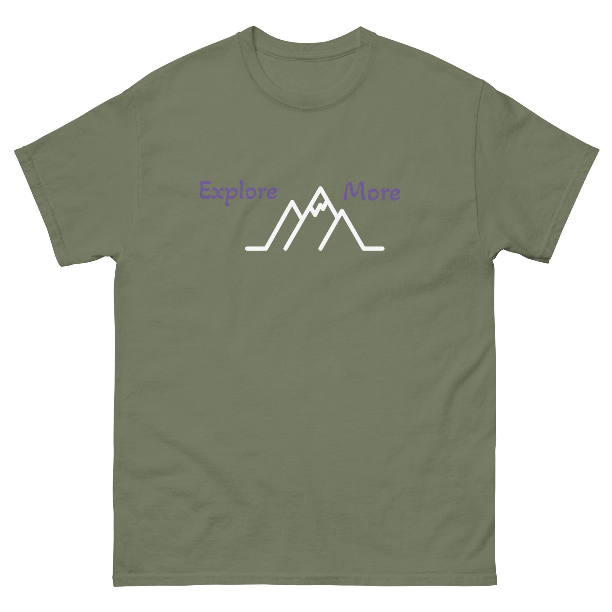 Explore More With Mountains Men's Classic Tee - Men's Shirts - Discovery Co.