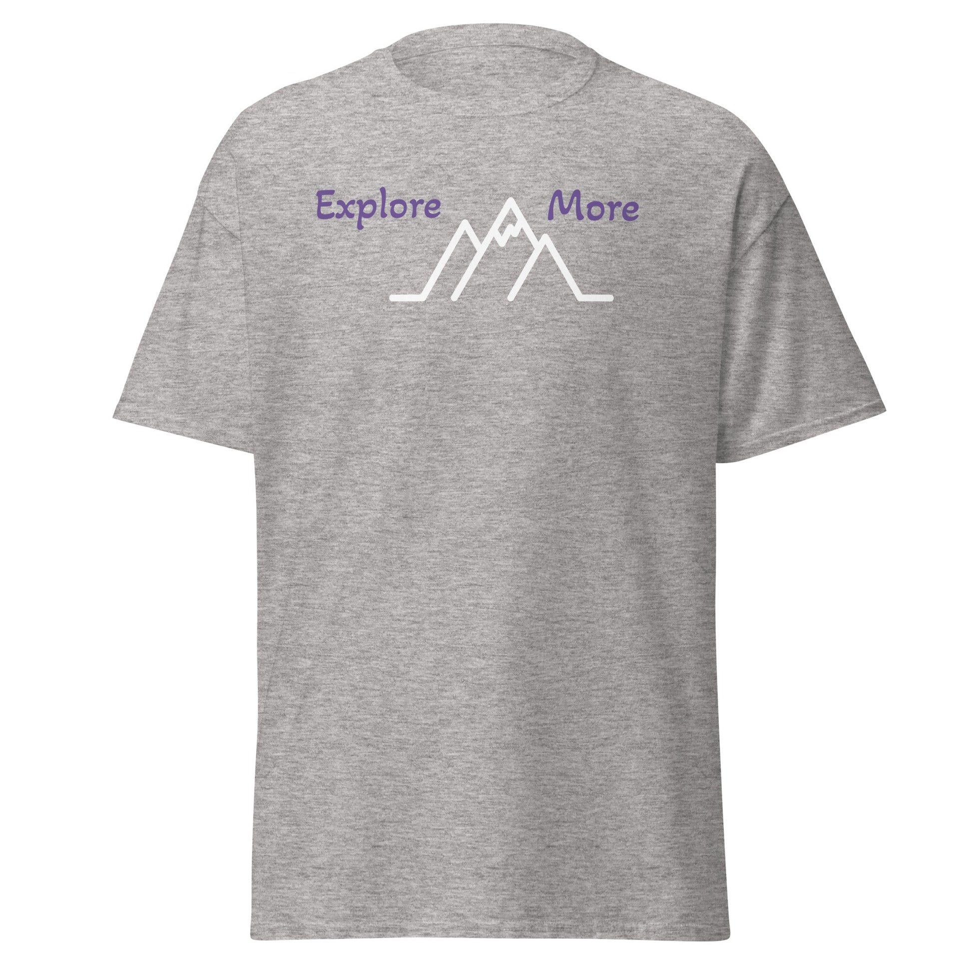 Explore More With Mountains Men's (Unisex) Classic Tee - Men's Shirts - Discovery Co.