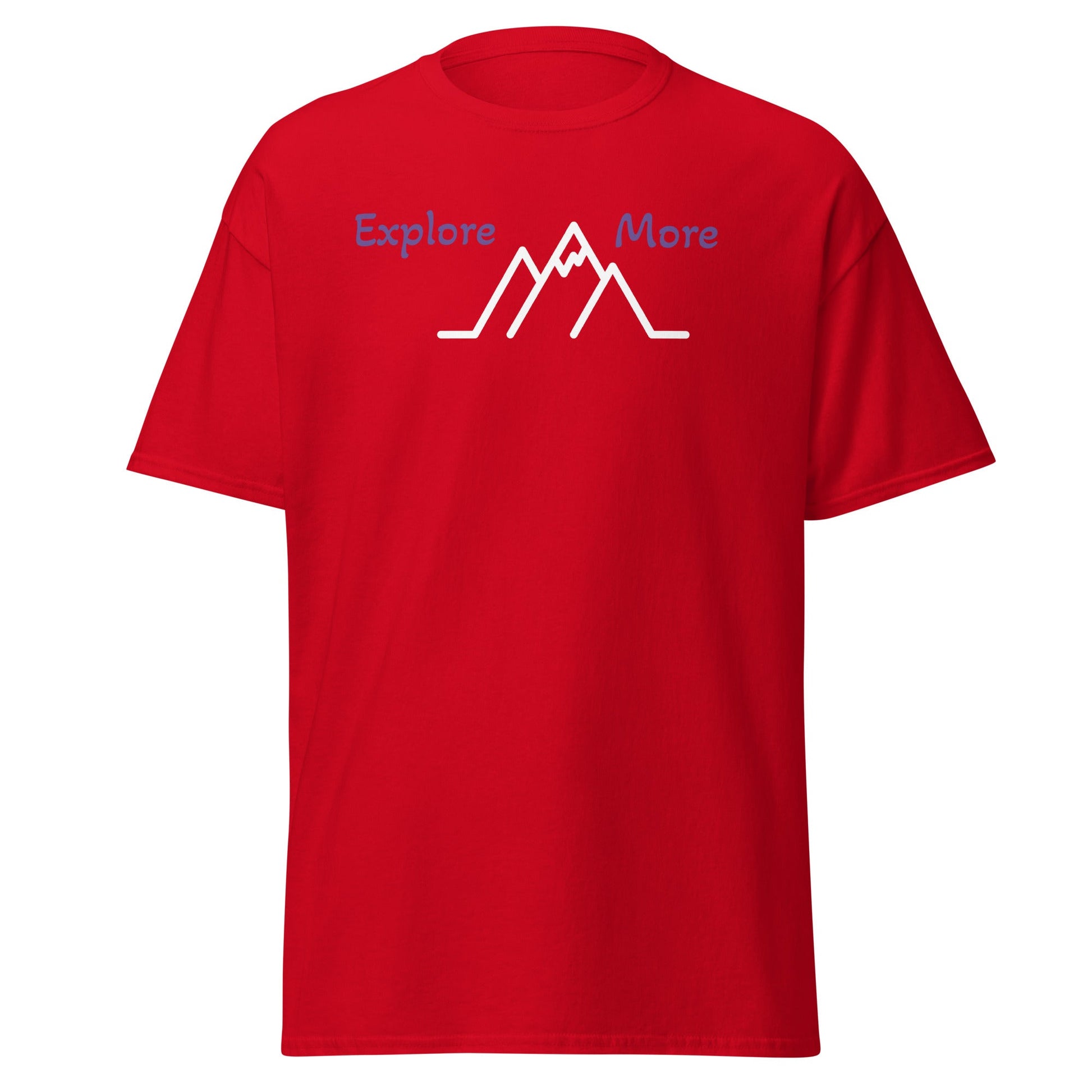Explore More With Mountains Men's (Unisex) Classic Tee - Men's Shirts - Discovery Co.