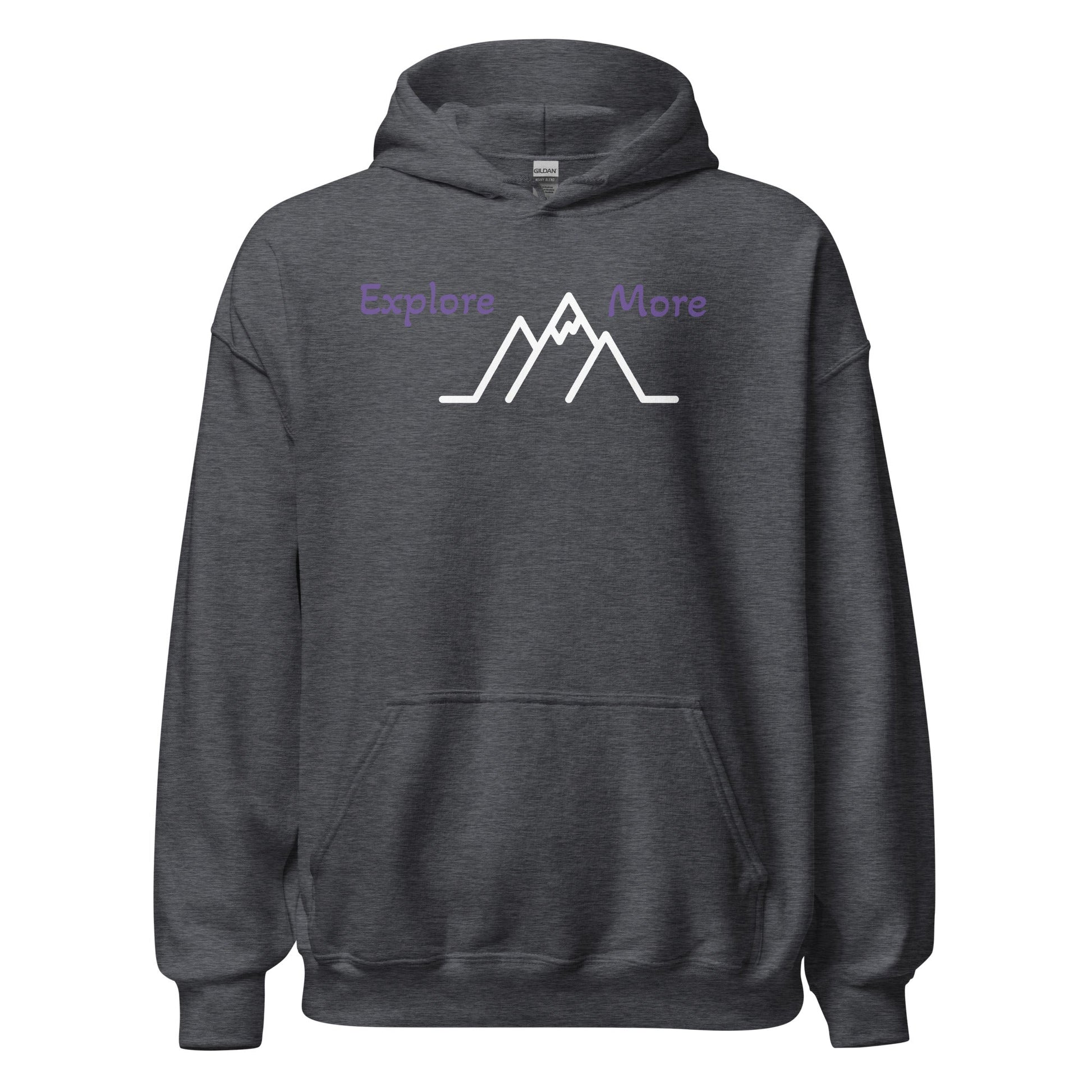 Explore More With Mountains Men's (Unisex) Hoodie - Hoodies - Discovery Co.