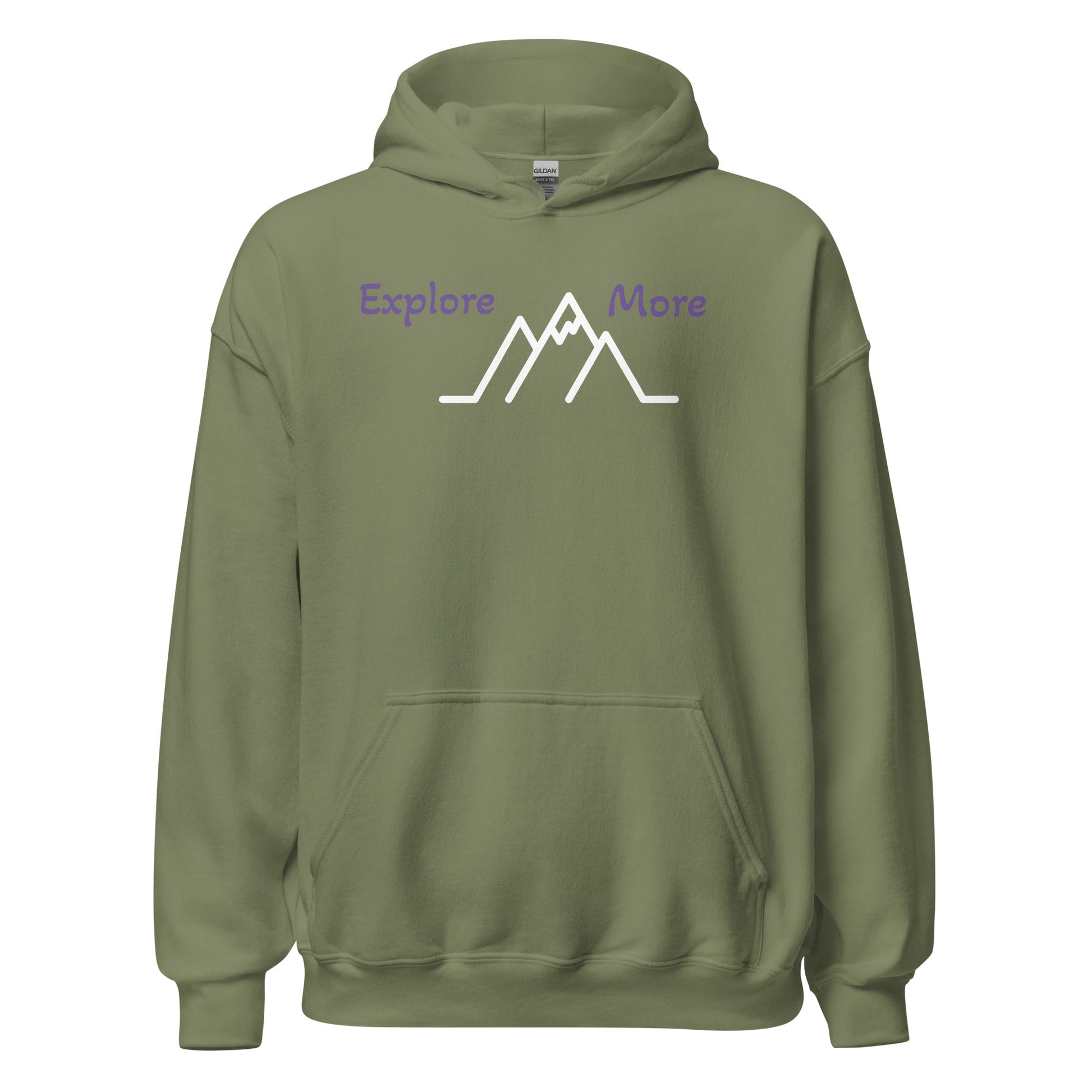 Explore More With Mountains Men's (Unisex) Hoodie - Hoodies - Discovery Co.