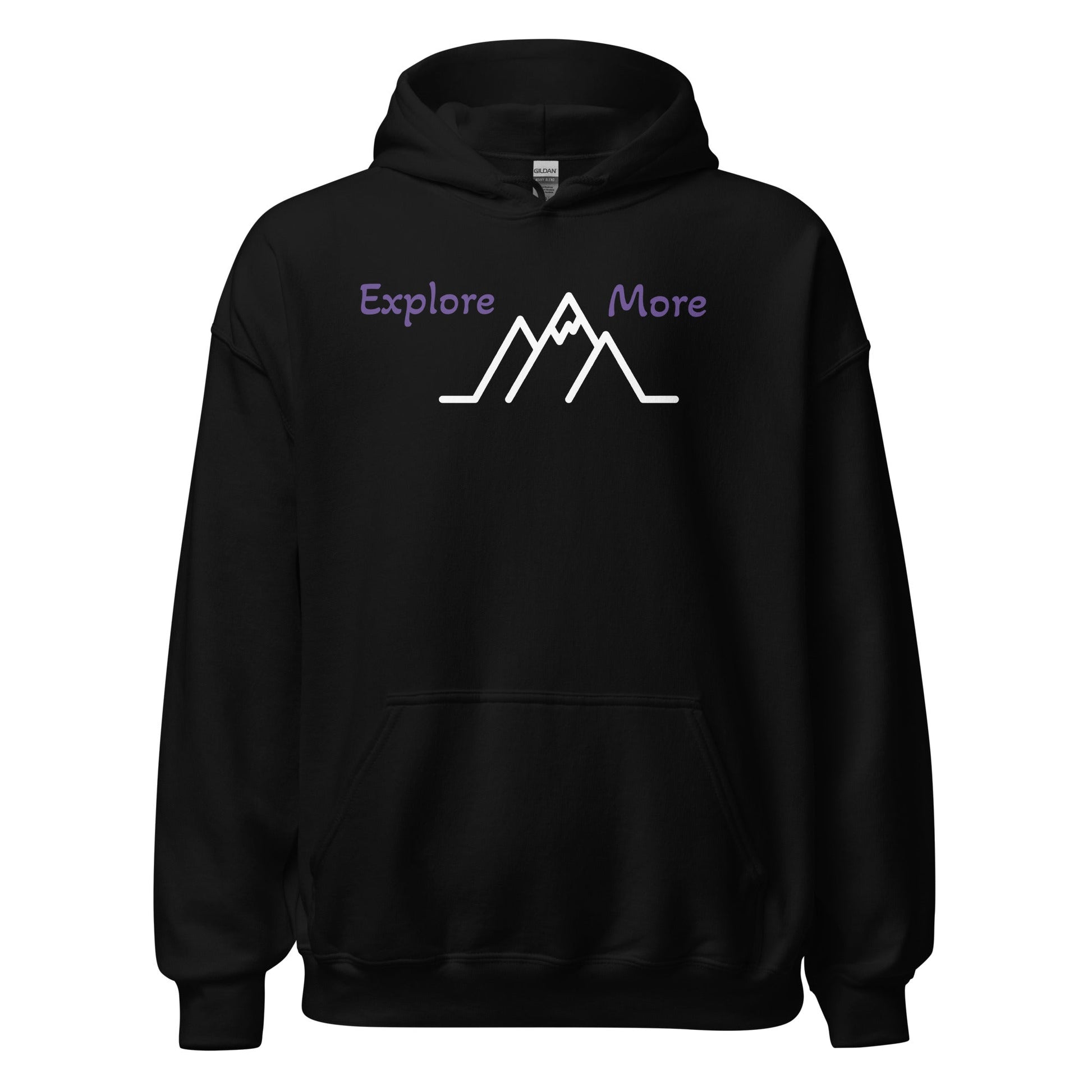 Explore More With Mountains Men's (Unisex) Hoodie - Hoodies - Discovery Co.