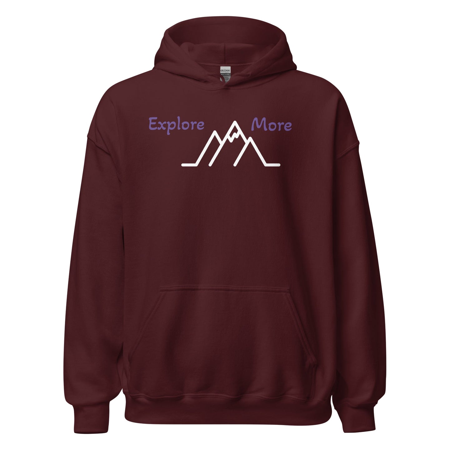 Explore More With Mountains Men's (Unisex) Hoodie - Hoodies - Discovery Co.
