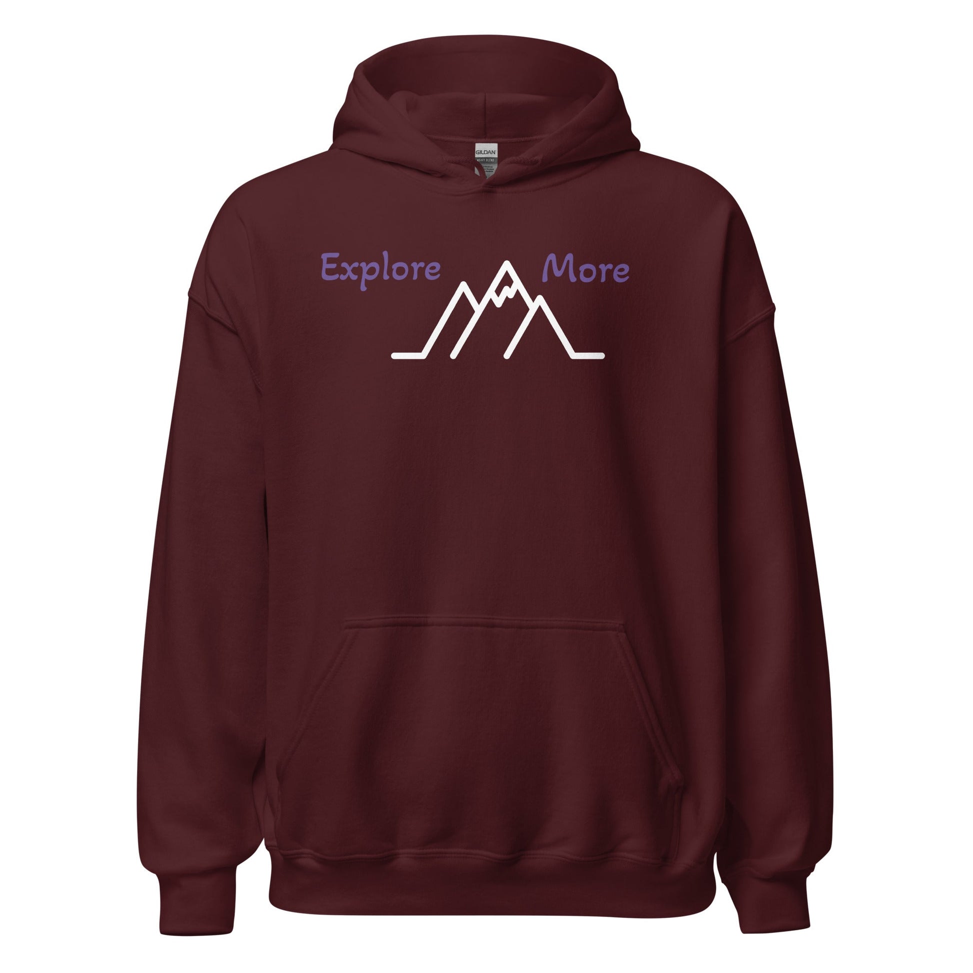 Explore More With Mountains Men's (Unisex) Hoodie - Hoodies - Discovery Co.
