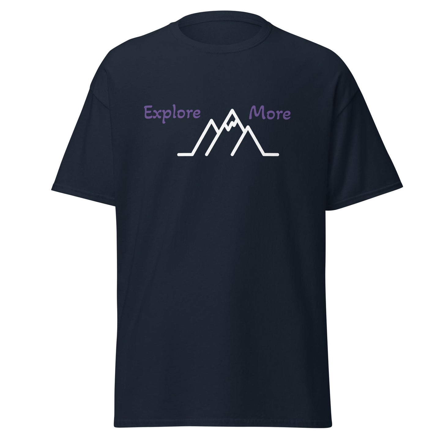 Explore More With Mountains Unisex Classic Tee - Men's Shirts - Discovery Co.