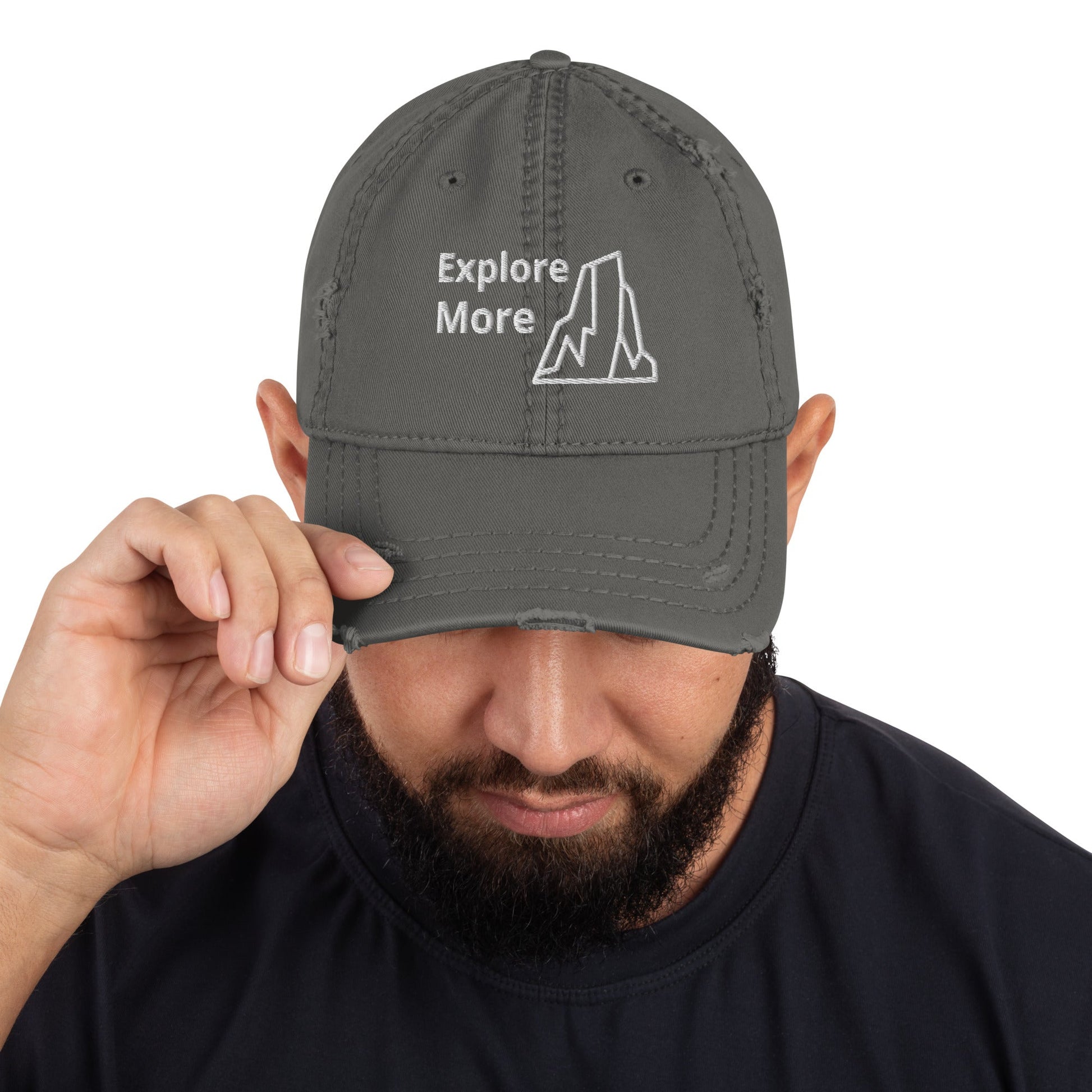 Explore More With Rocks Distressed Hat - Hats - Discovery Co.