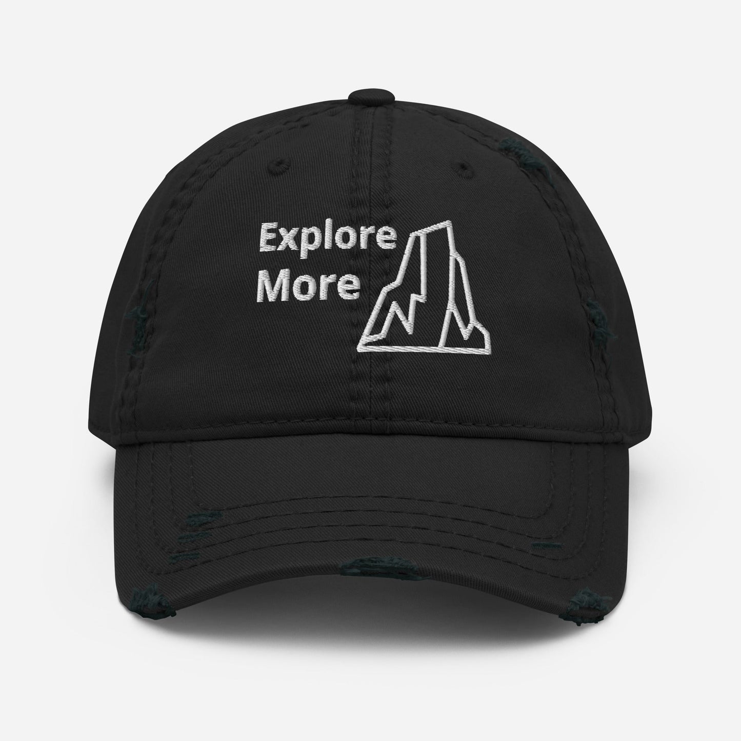 Explore More With Rocks Distressed Hat - Hats - Discovery Co.