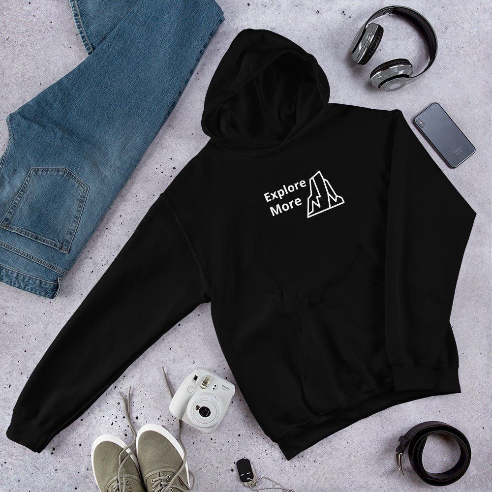 Explore More With Rocks Men's (Unisex) Hoodie - Hoodies - Discovery Co.