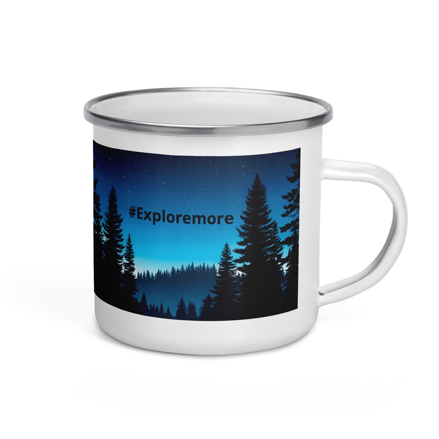 #Exploremore Enamel Mug (12 oz) - Mugs - Discovery Co.