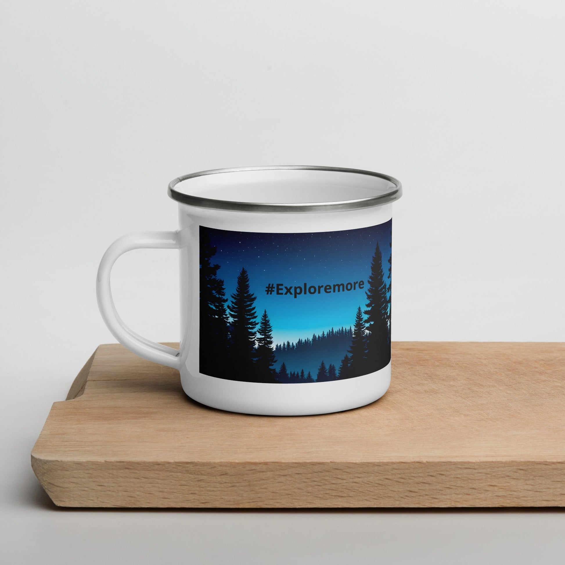 #Exploremore Enamel Mug (12 oz) - Mugs - Discovery Co.