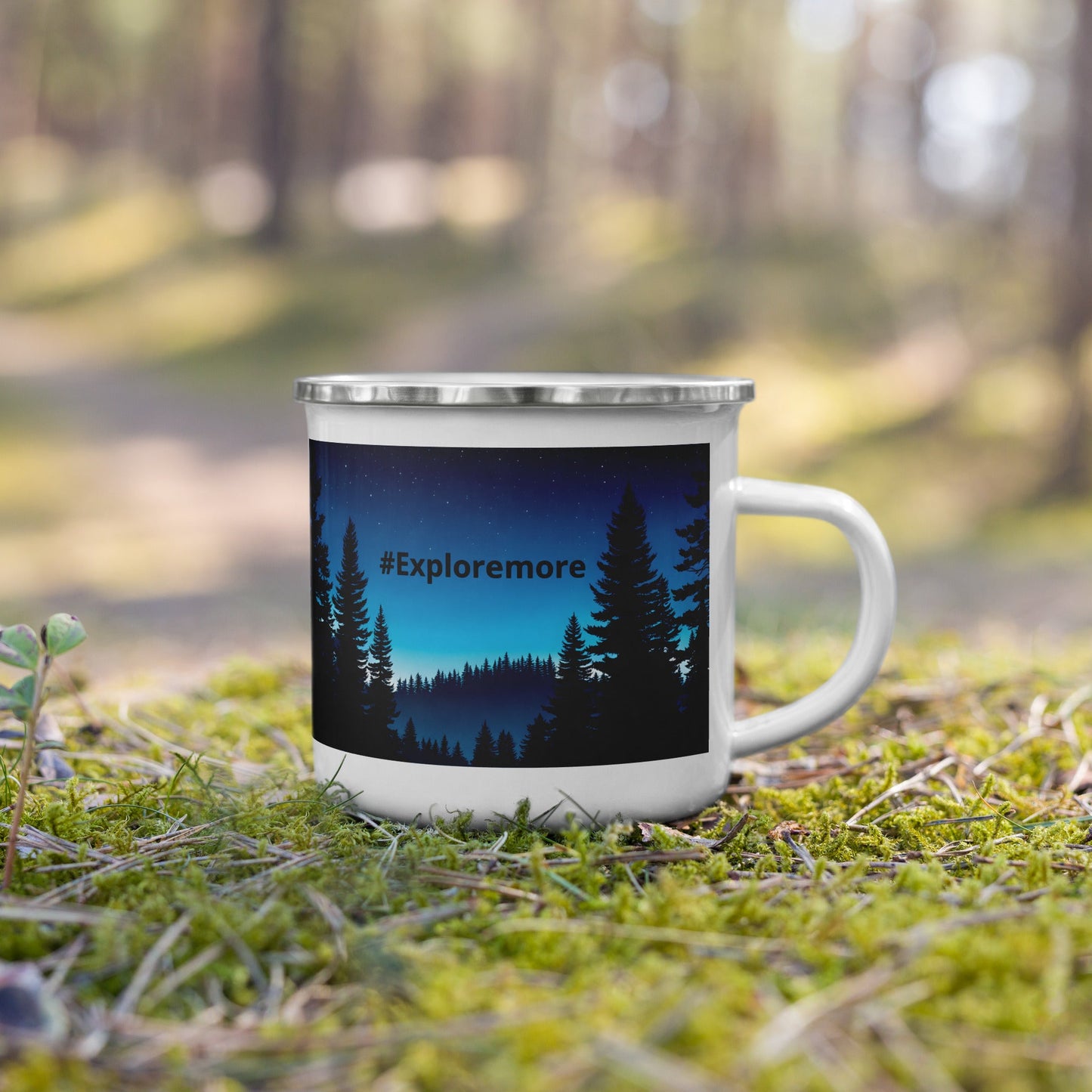 #Exploremore Enamel Mug (12 oz) - Mugs - Discovery Co.