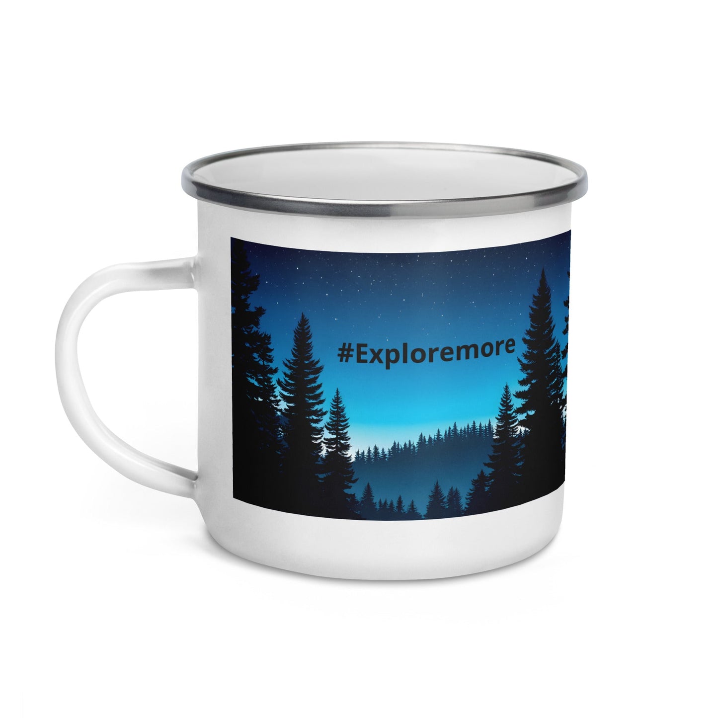 #Exploremore Enamel Mug (12 oz) - Mugs - Discovery Co.