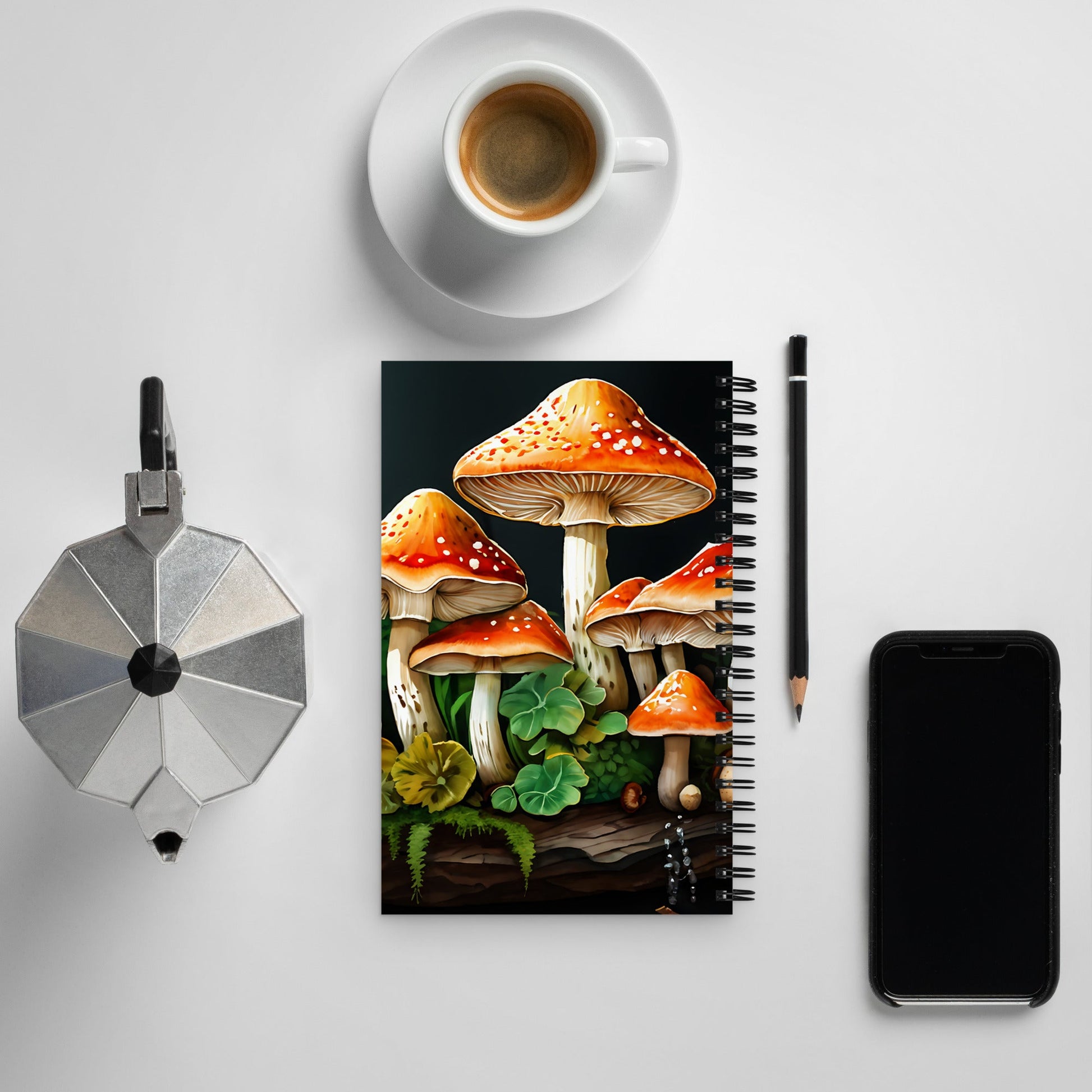 Fall Mushrooms 2 Spiral Notebook - Spiral Notebooks - Discovery Co.