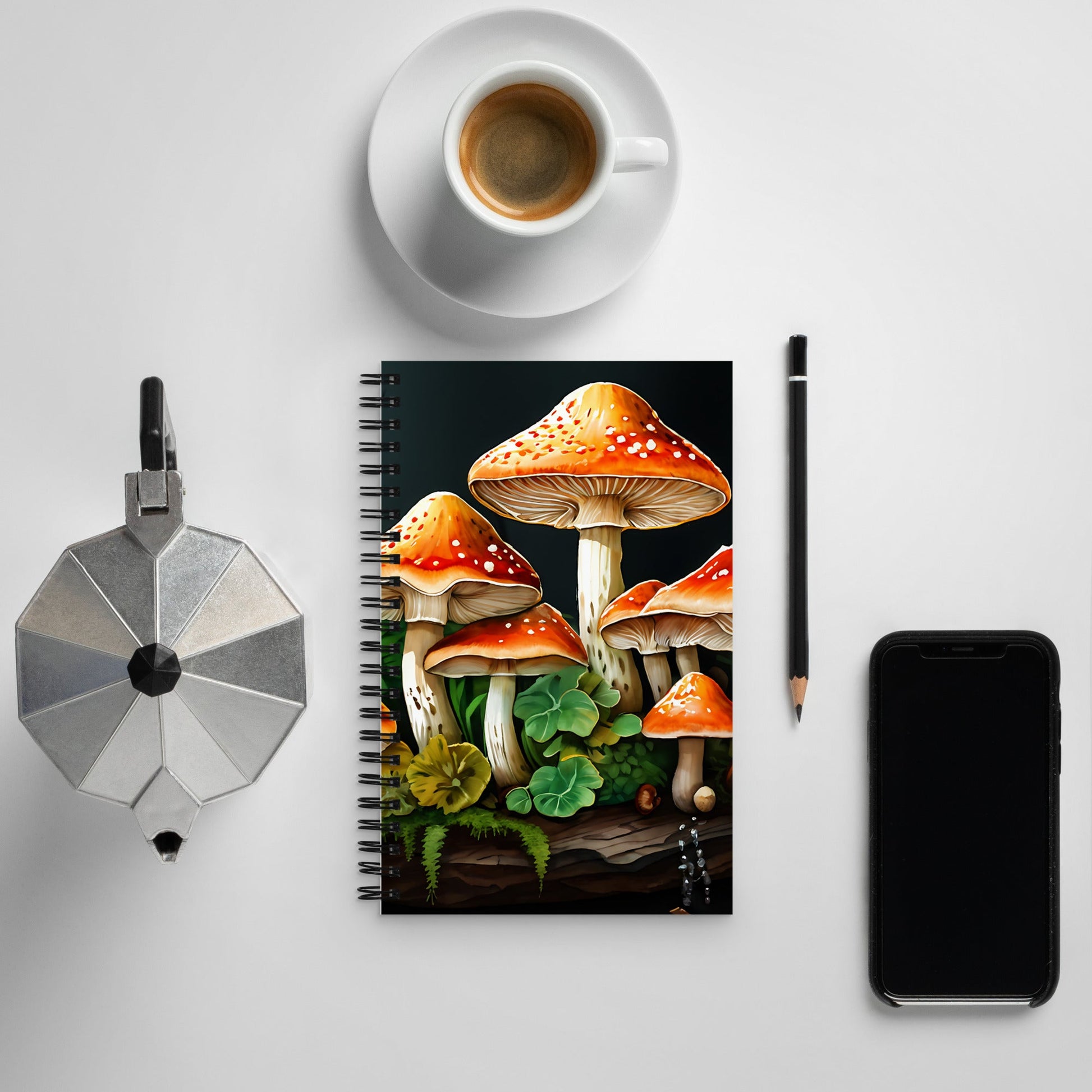 Fall Mushrooms 2 Spiral Notebook - Spiral Notebooks - Discovery Co.