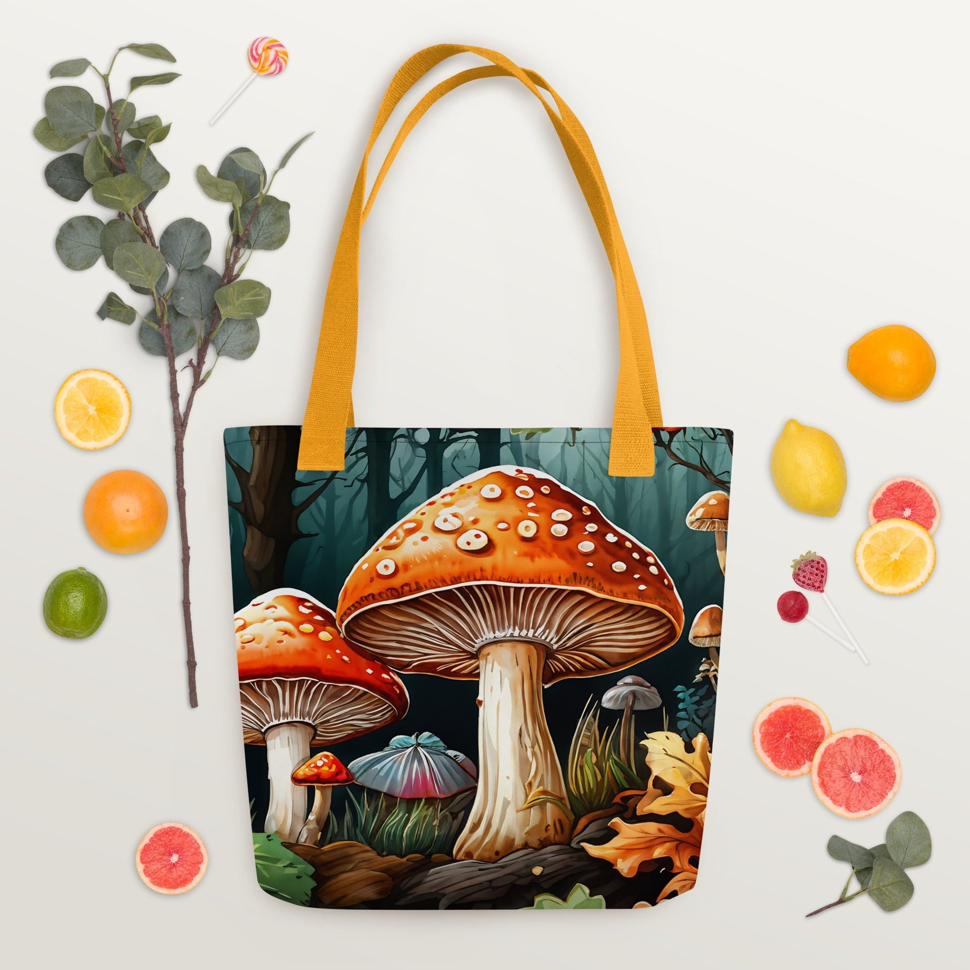 Fall Mushrooms 2 Tote Bag - Tote Bags - Discovery Co.