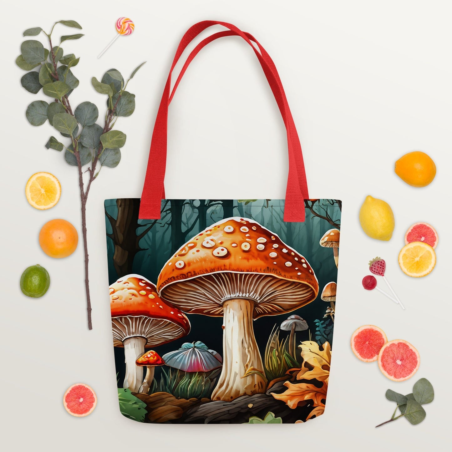 Fall Mushrooms 2 Tote Bag - Tote Bags - Discovery Co.