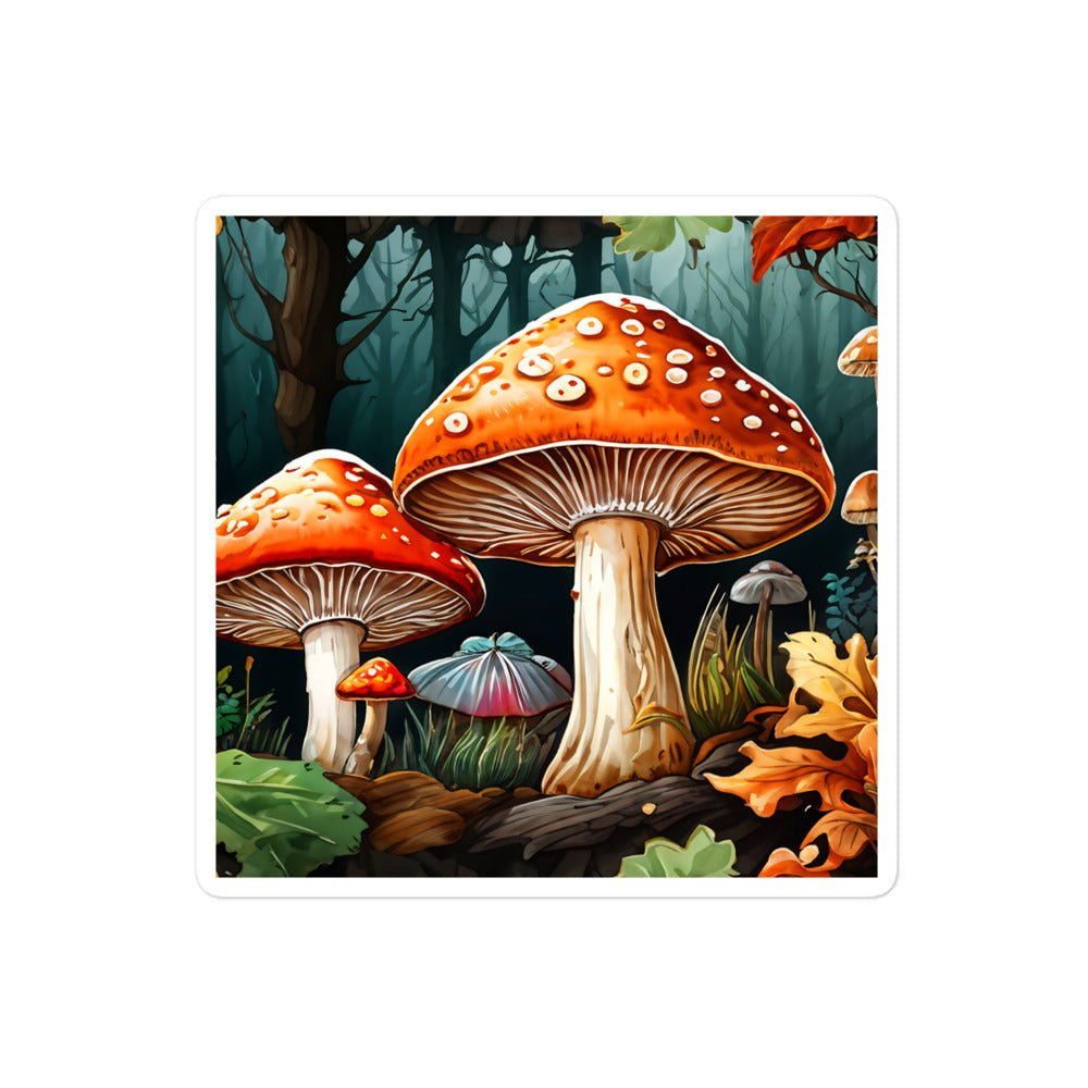 Fall Mushrooms Bubble-free Stickers - Stickers - Discovery Co.