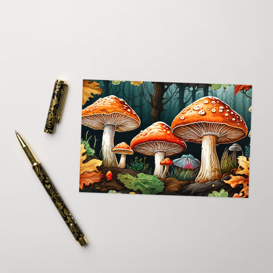 Fall Mushrooms Greeting Card - Greeting Card - Discovery Co.