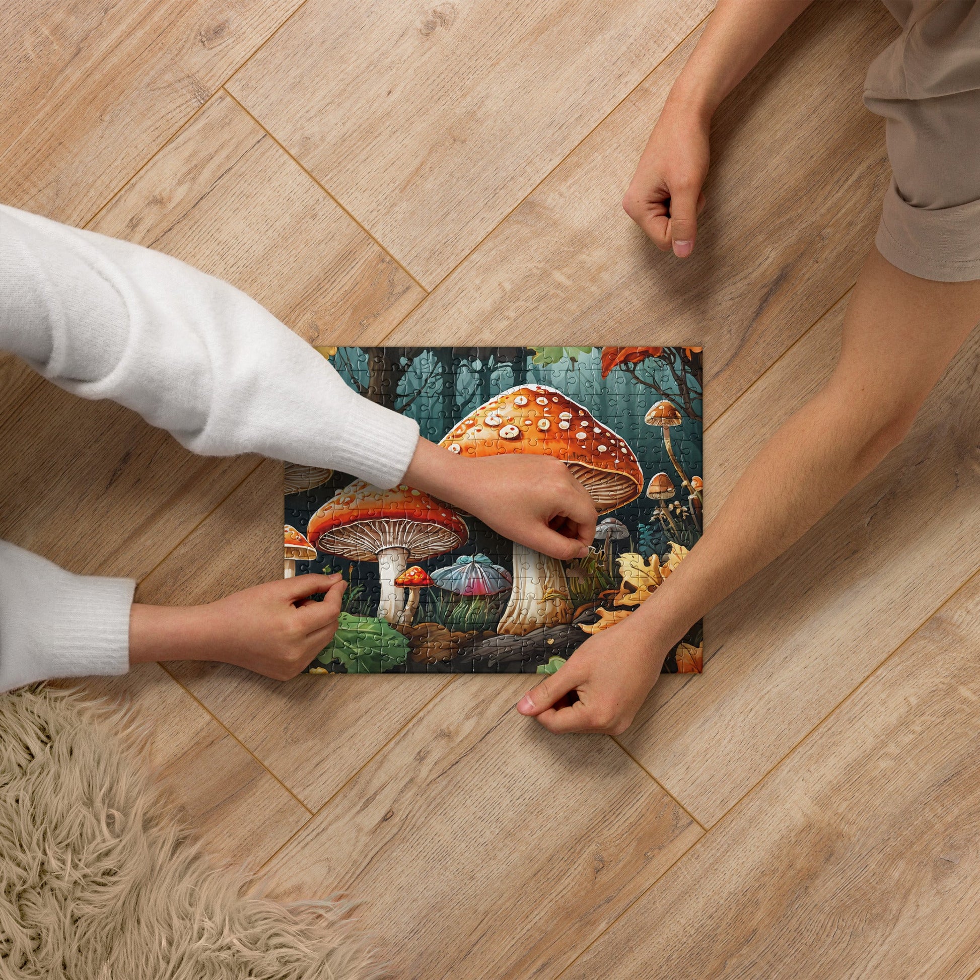 Fall Mushrooms Jigsaw Puzzle - Puzzle - Discovery Co.