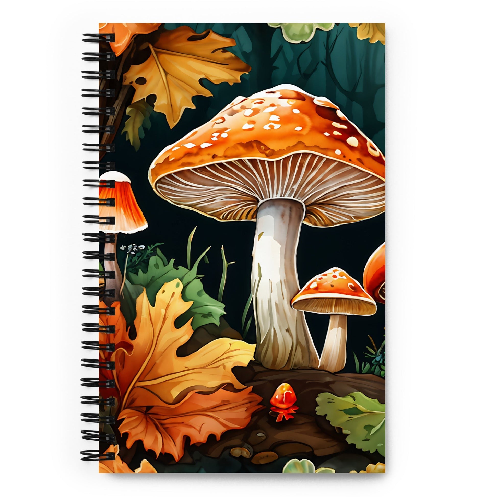 Fall Mushrooms Spiral Notebook - Spiral Notebooks - Discovery Co.