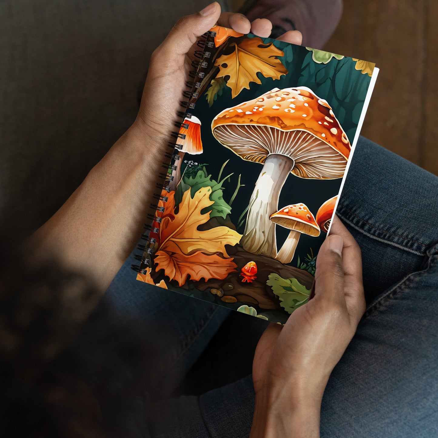 Fall Mushrooms Spiral Notebook - Spiral Notebooks - Discovery Co.