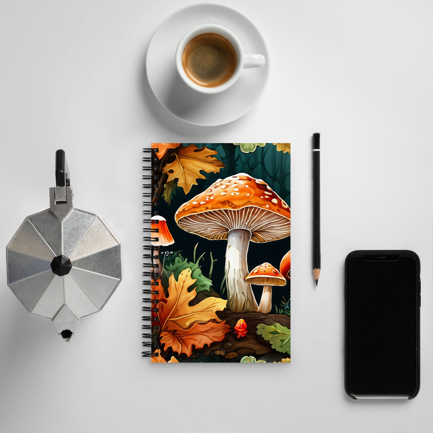 Fall Mushrooms Spiral Notebook - Spiral Notebooks - Discovery Co.