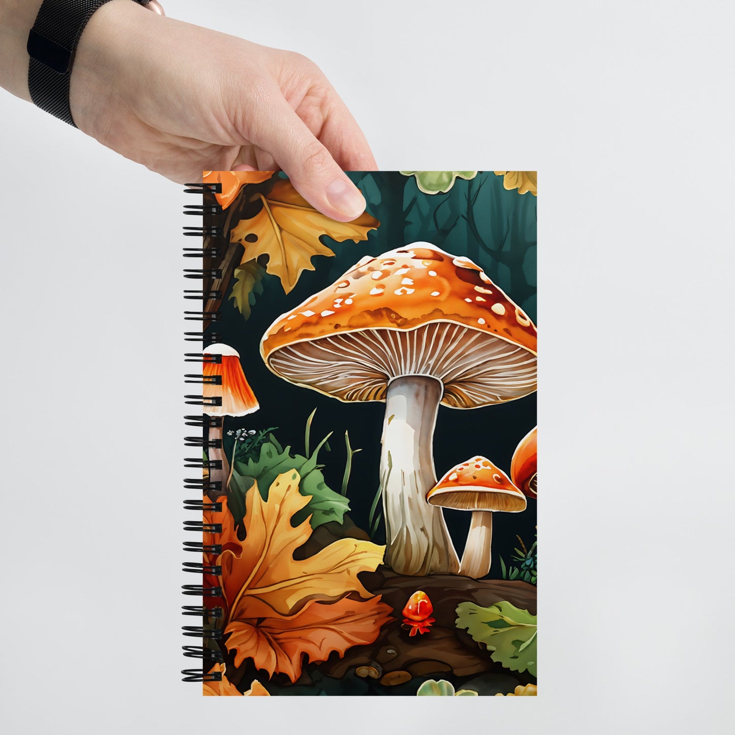 Fall Mushrooms Spiral Notebook - Spiral Notebooks - Discovery Co.