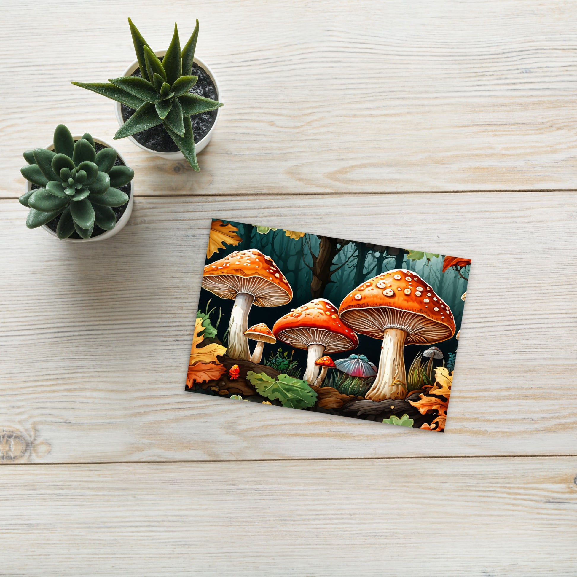 Fall Mushrooms Standard Postcard - Post Cards - Discovery Co.