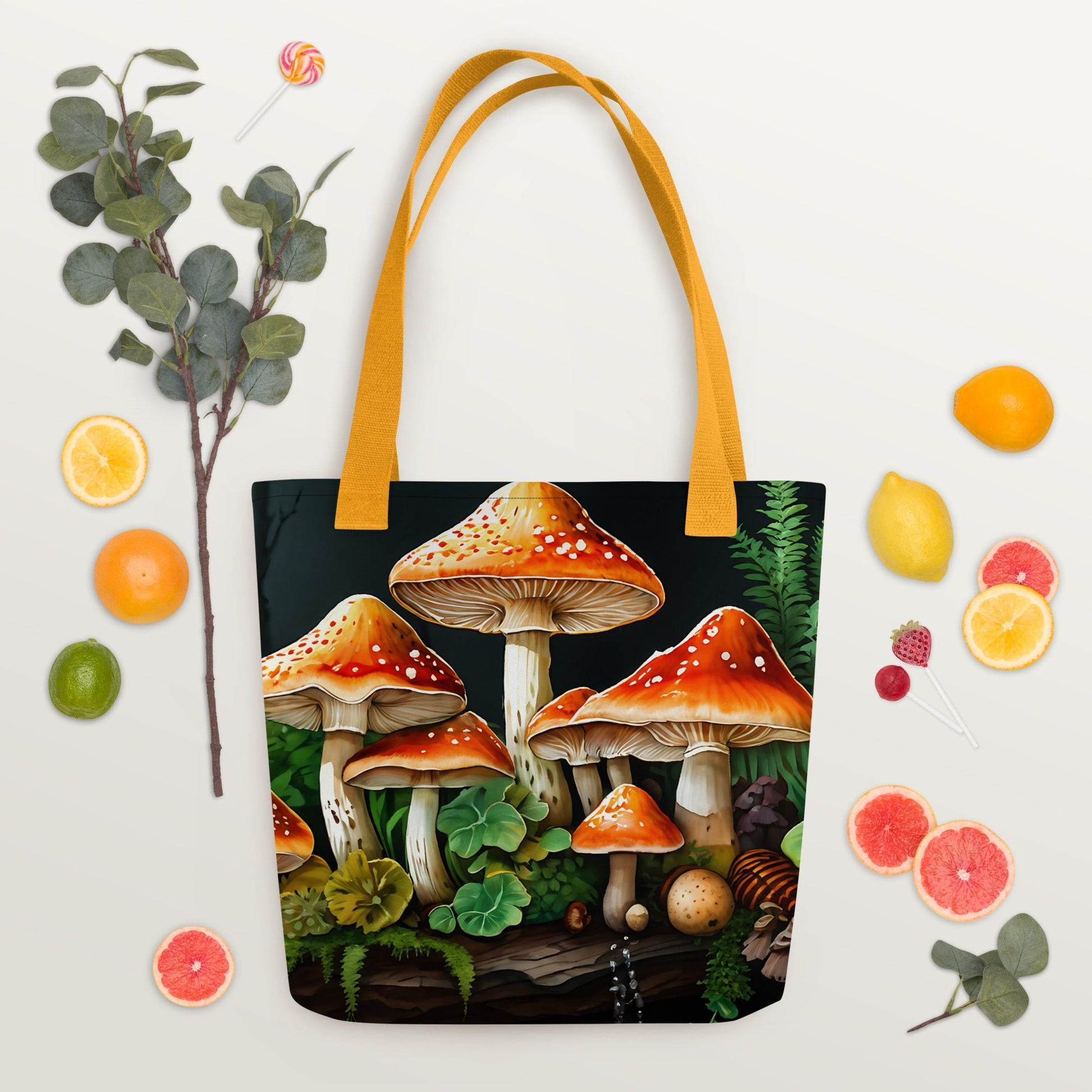 Fall Mushrooms Tote Bag - Tote Bags - Discovery Co.