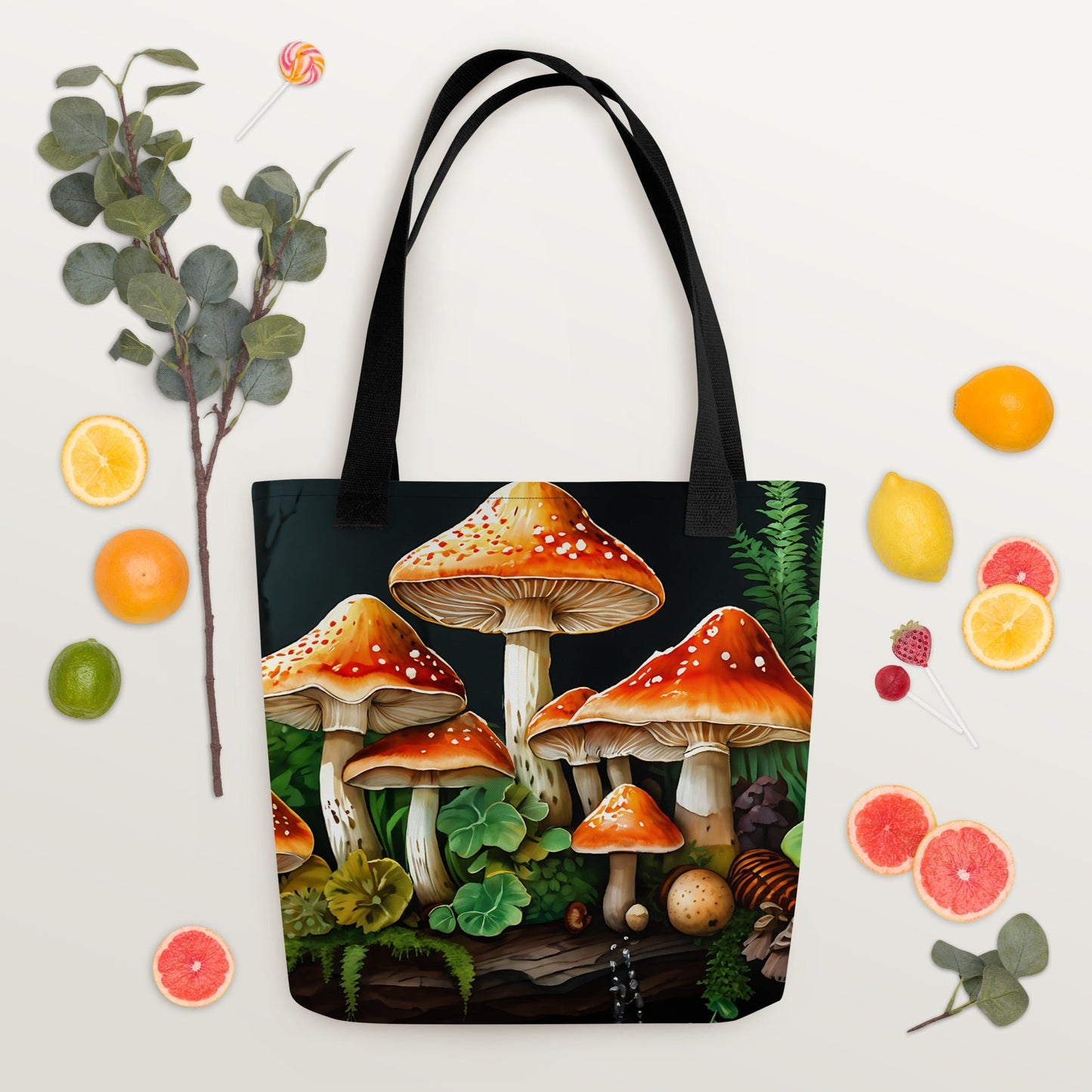 Fall Mushrooms Tote Bag - Tote Bags - Discovery Co.